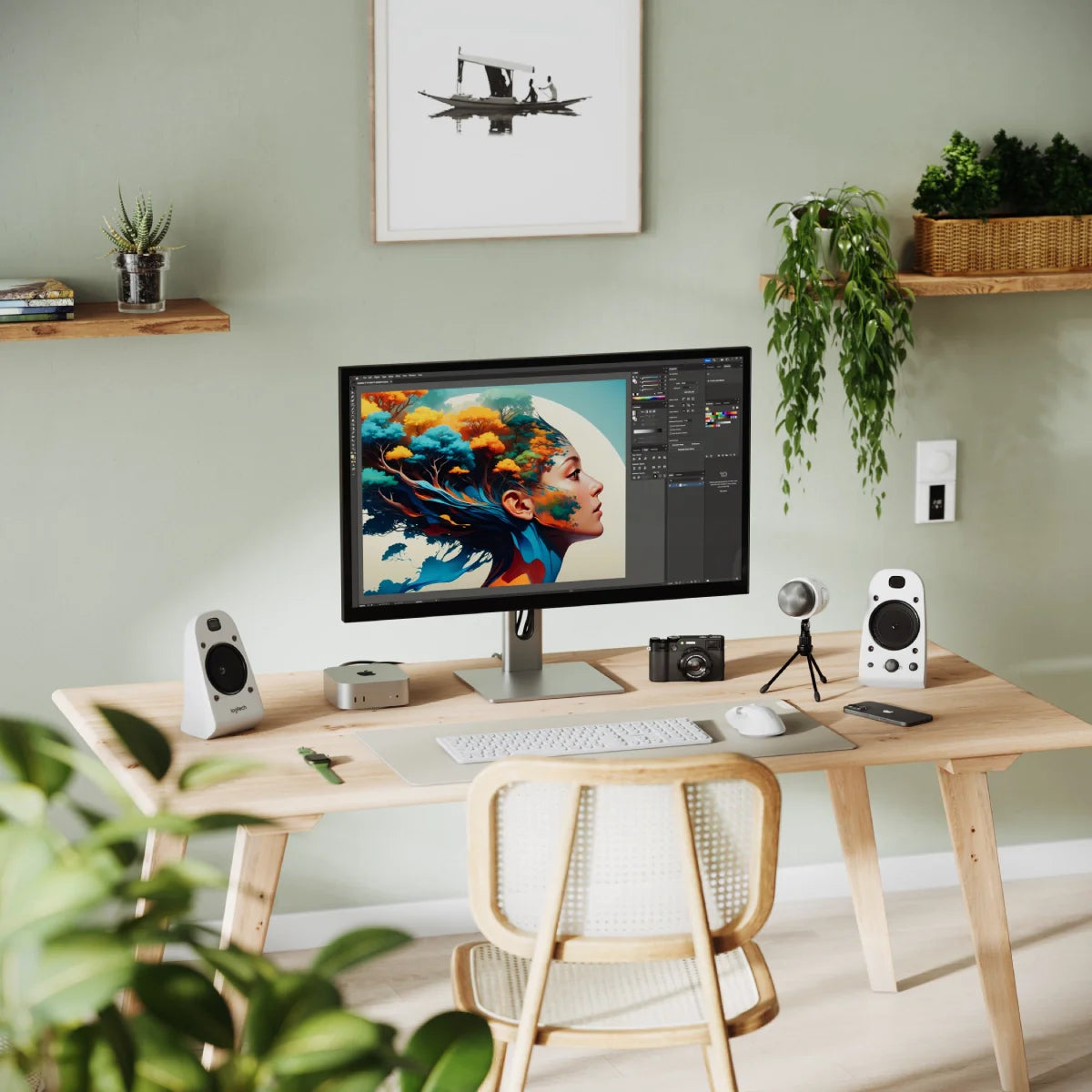 Clarity5KタッチUHDモニターUSB-Cパワー配信とタッチスクリーン