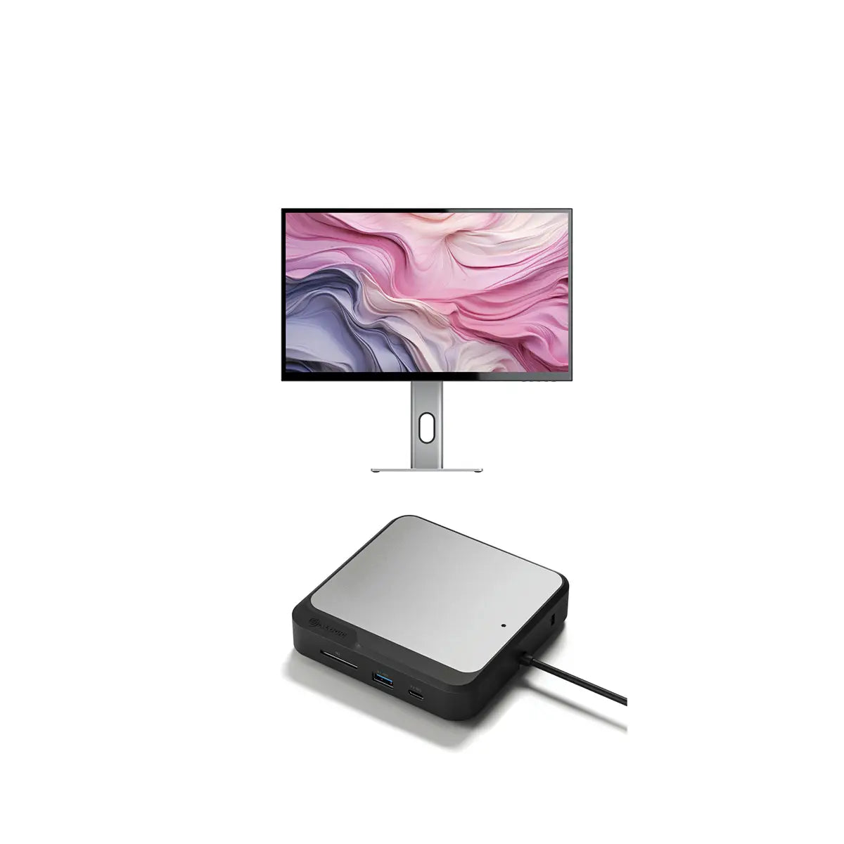 CLARITY 27" UHD 4K Monitor + Dual 4K Universal Docking Station DisplayPort Edition