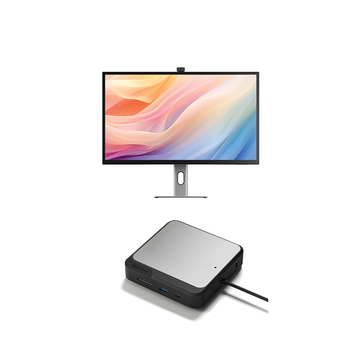 Clarity Max Pro 32 "UHD 4K USB -CパワーデリバリーとWebカメラ +デュアル4Kユニバーサルドッキングステーション-DisplayPortエディション