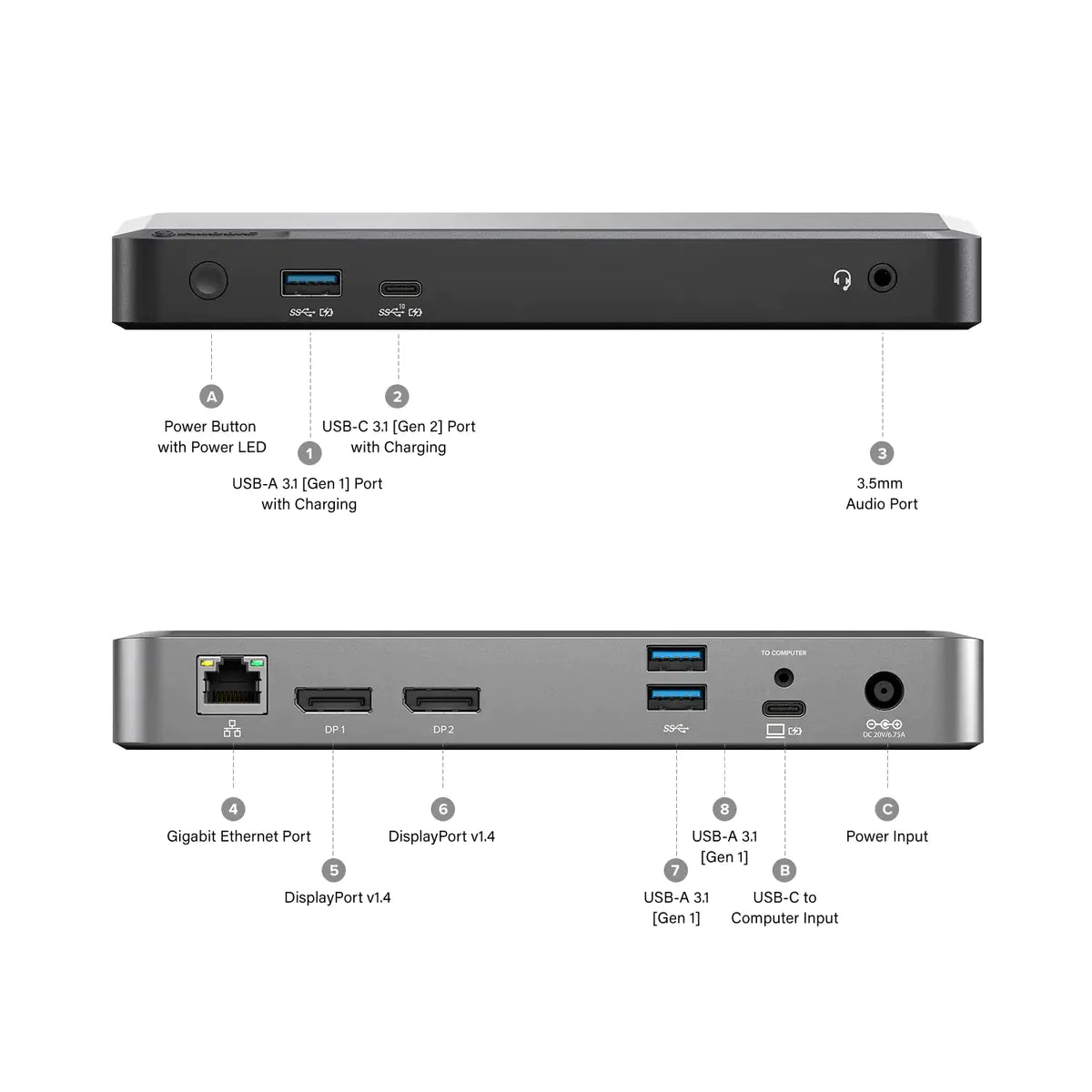 CLARITY 27"UHD 4K Monitor + Clarity Pro Touch 27" UHD 4K Monitor with 65W PD, Webcam and Touchscreen + DX2 Dual 4K Display Universal Docking Station with 65W Power Delivery