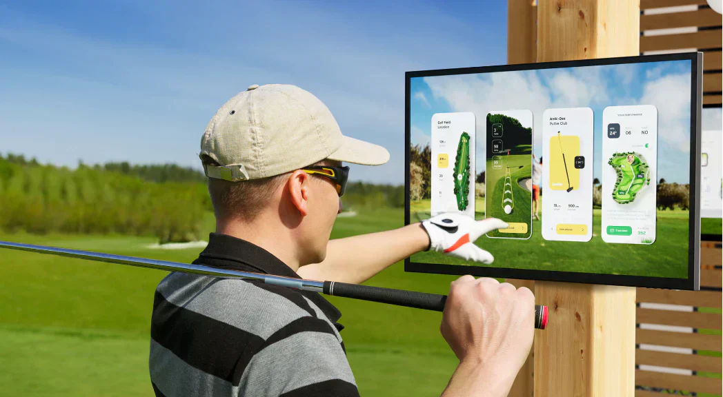 Clarity Max Touch Monitors in Golf Simulators
