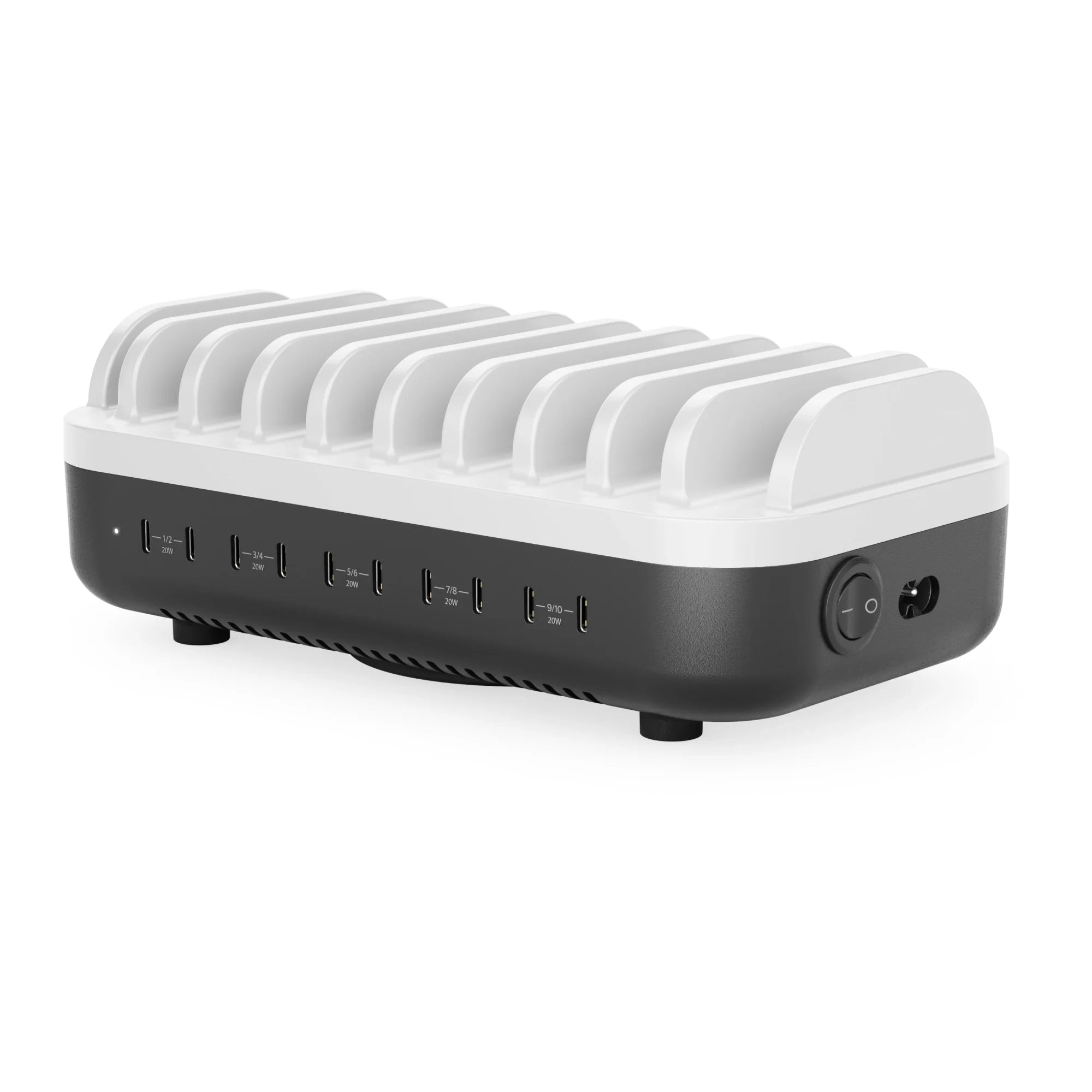Powerfin 10 ポート 100w USB-C デスクトップ充電ステーション
