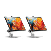 Clarity Fold Touch 27 インチ 4K UHD モニター、65W 電力供給、ウェブカメラ、タッチスクリーン、折りたたみスタンド付き (2 個パック)