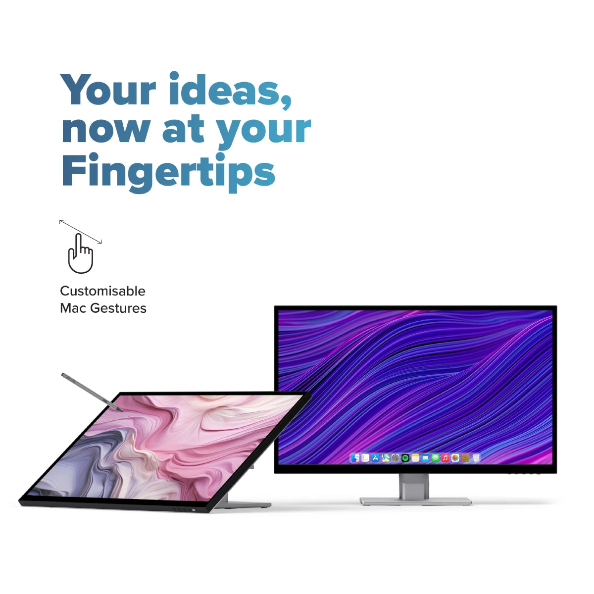 Clarity Fold Touch 32 インチ 4K UHD モニター、65W 電力供給、ウェブカメラ、タッチスクリーン、折りたたみスタンド付き