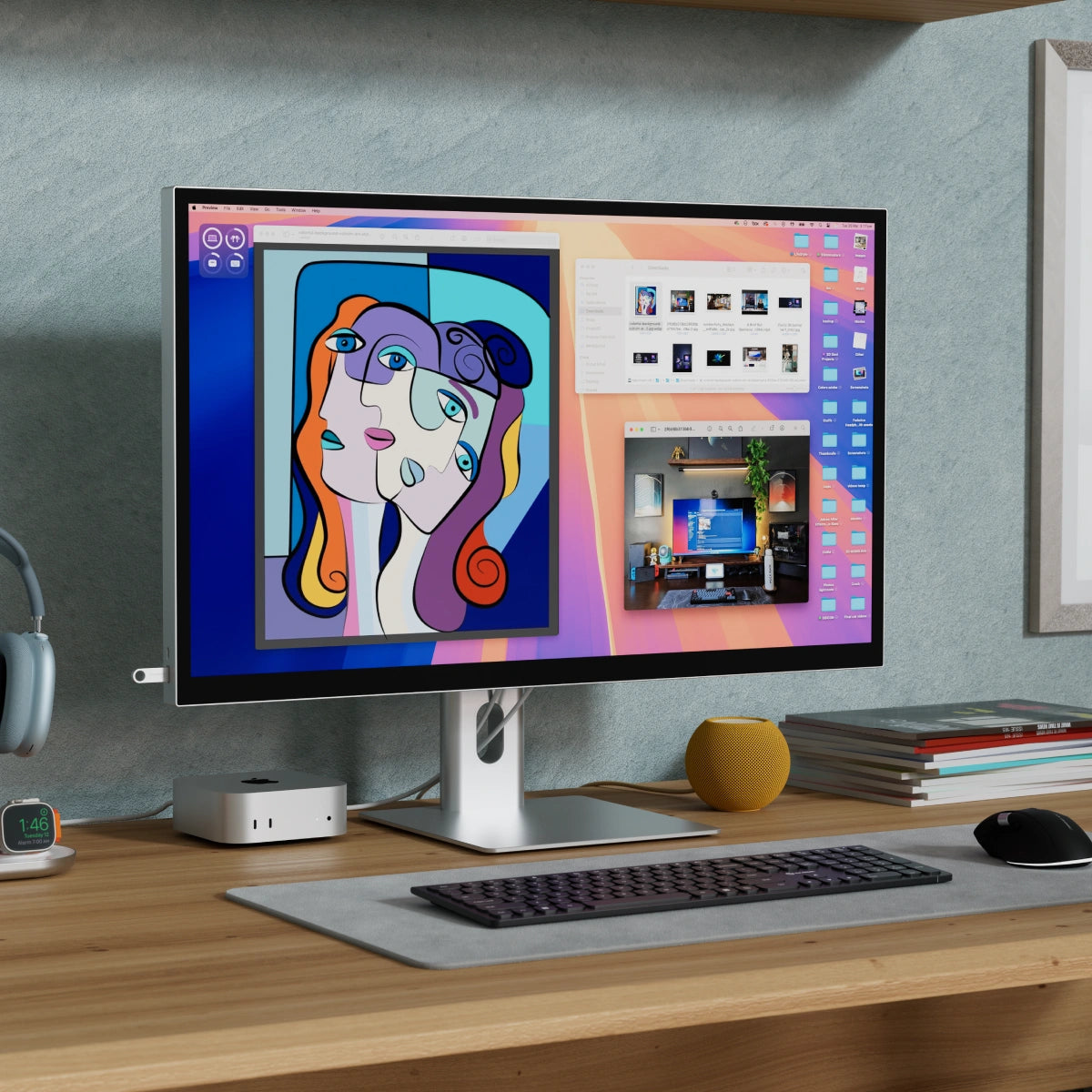 Aspekt Touch 32” 4K UHDドッキングモニタータッチスクリーンと145W USB充電付き