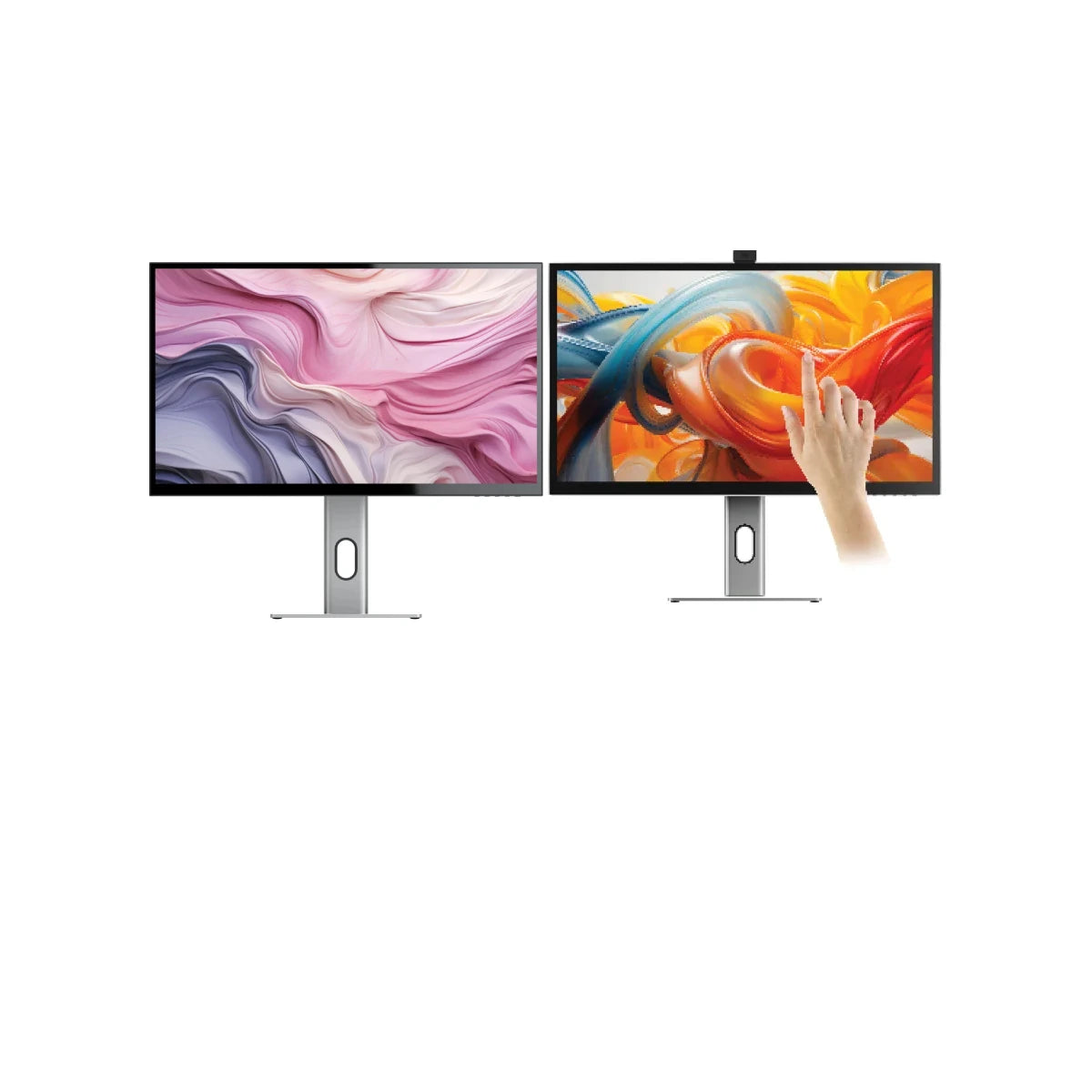 CLARITY 27" UHD 4K Monitor + Clarity Pro Touch 27" UHD 4K Monitor with 65W PD, Webcam and Touchscreen