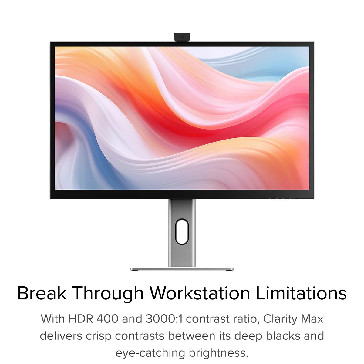 Clarity Pro 27" UHD 4K Monitor with 65W PD and Webcam + Thunderbolt 4 BLAZE Hub