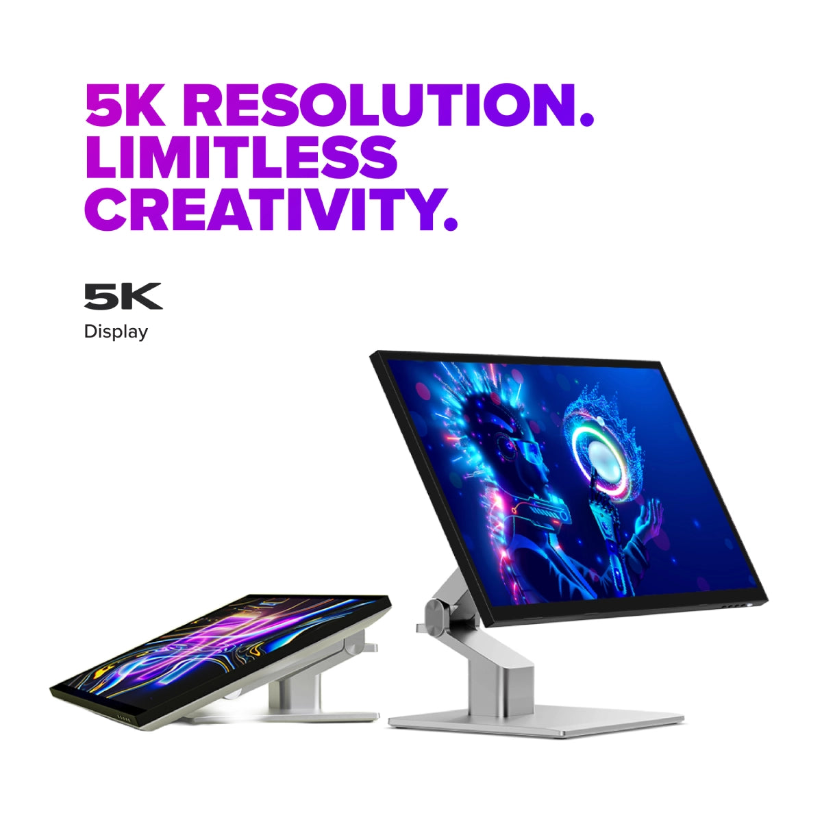 USB-C パワーデリバリーとタッチスクリーンを備えた Clarity 5K Fold Touch 27 インチ モニター