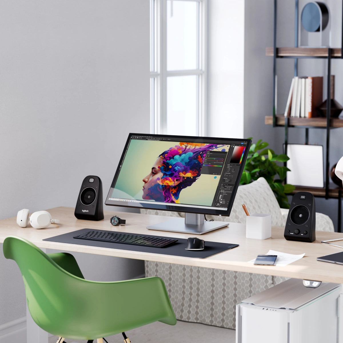 USB-C パワーデリバリーとタッチスクリーンを備えた Clarity 5K Fold Touch 27 インチ UHD モニター