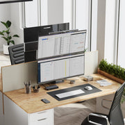 Edge 34" Ultrawide Dual QHD 4K Monitor Elevate Home Office Kit - Space Grey