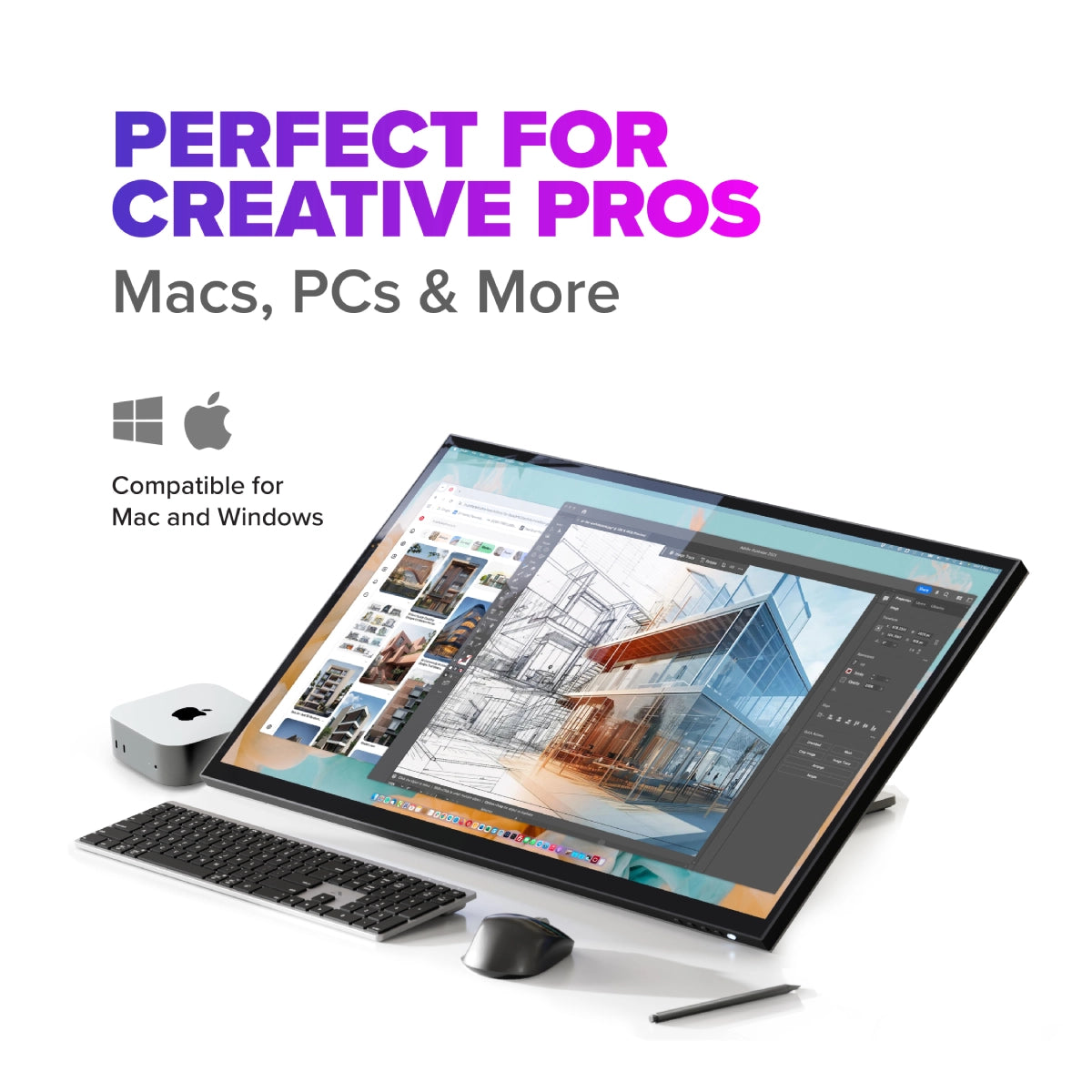 Clarity6K Touch 32 "UHDモニターUSB-Cパワー配信とタッチスクリーン