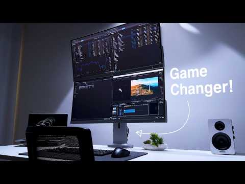 Elevate 34 インチ エッジ モニター用デュアル垂直モニター スタンド