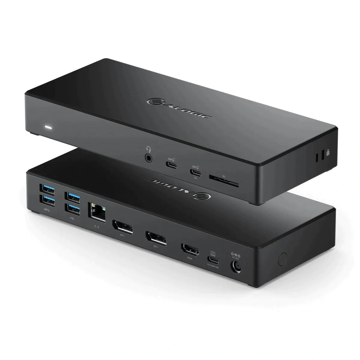 USB-CトリプルディスプレイDP ALT。モードドッキングステーション-100W電力供給を備えたMA3（ラップトップ充電）-2 x dpおよび1 x HDMIが最大4K 60Hzサポート