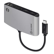 Thunderbolt 3デュアルHDMIポータブルドッキングステーション4Kを備えたデュアルポータ​​ブルドッキングステーション